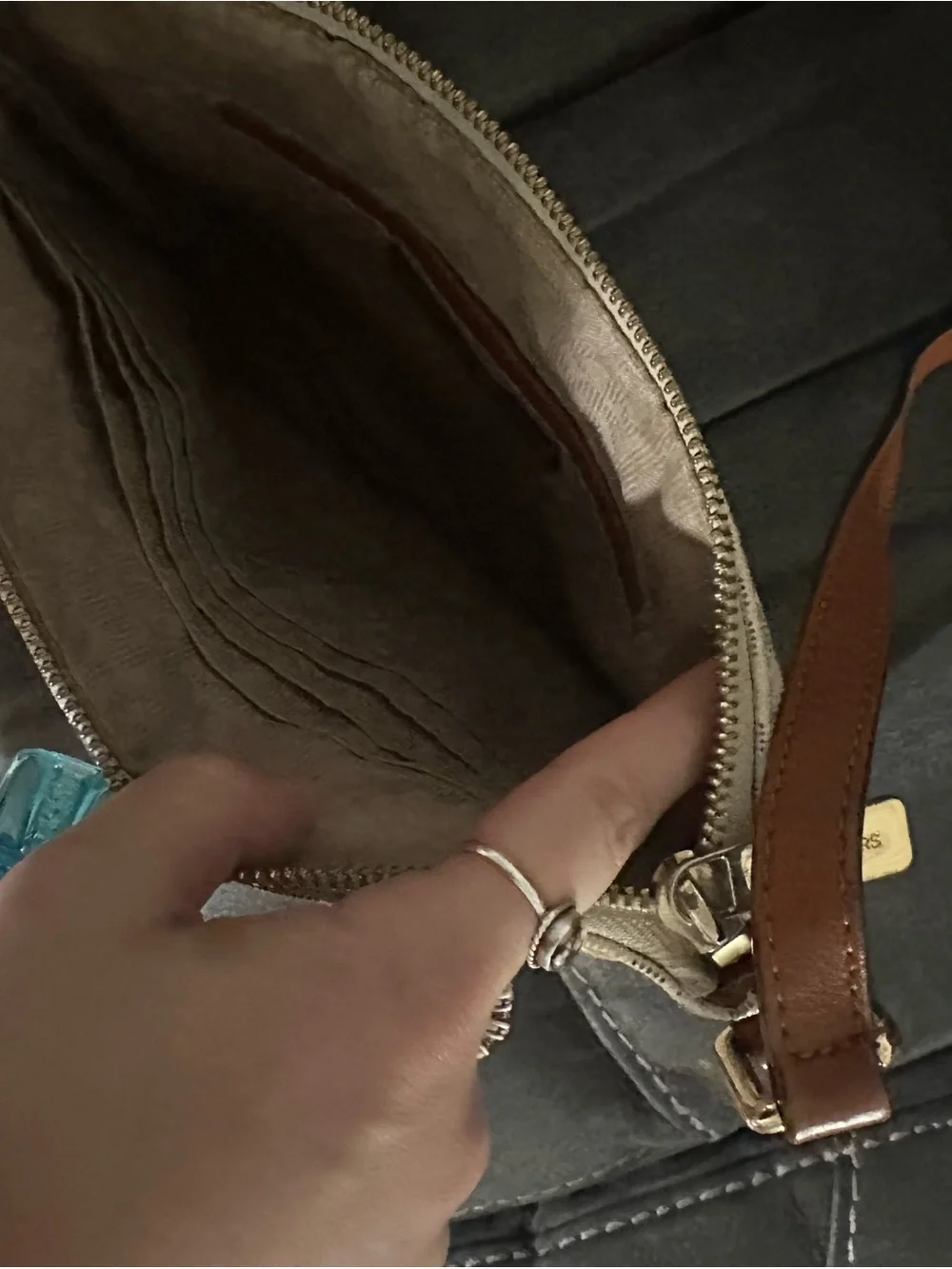 Michael Kors Neutral Logo Crossbody Bag in Beige and Brown